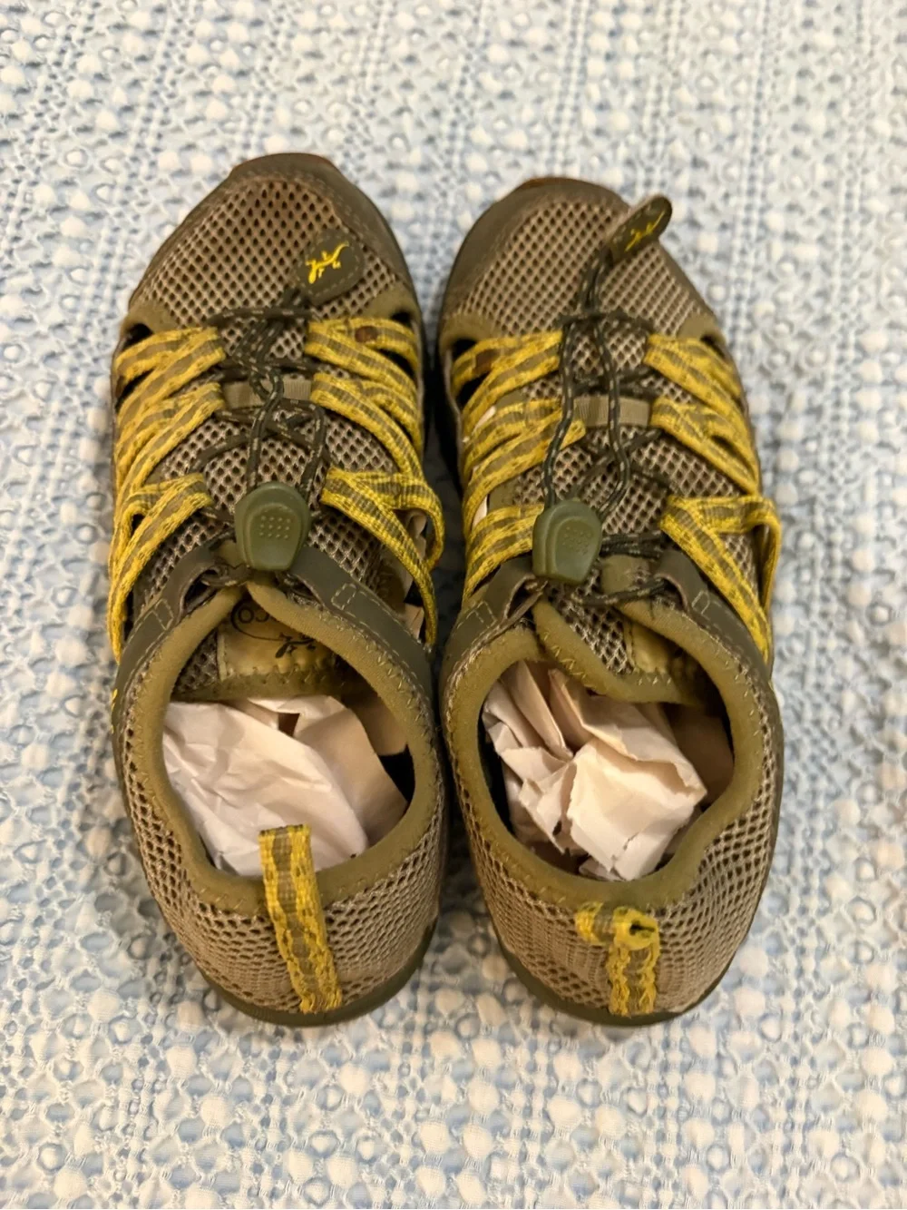 Chaco Kid Outcross 2 Olive Green Outdoor Sandal Water Shoes sz